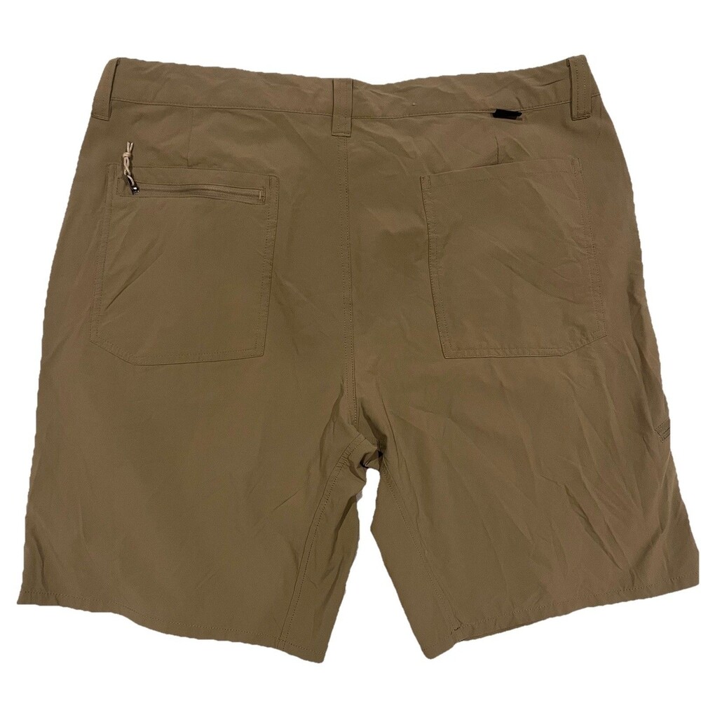 Patagonia Quandary Nylon Hiking Shorts Mens’s Tan Khaki Pockets Drawstring Sz 38 - Picture 2 of 10